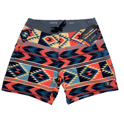 $85 Roark Men’s Boatman Boardshorts 17" Shorts- Fire Multi- Size: 36W-NEW