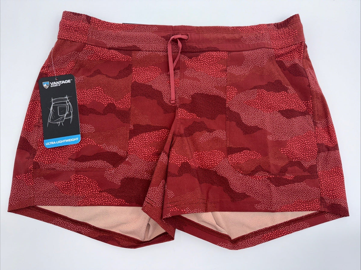 Kuhl Women’s Vantage 4” Shorts UPF 50+ Outdoor Casual - Dark Dahlia-Large -New