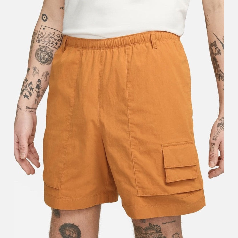 $85 Nike Men’s Life Woven Camp Shorts Monarch  FN3216-815- Orange- Medium - New