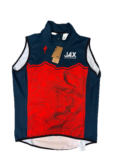$110 Specialized Men’s Deflect Alpha Zip Vest - Red/Blue - Medium -NEW WITH TAGS