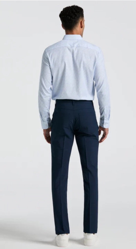 $85 Original Penguin Men’s Tech 5 Pocket Golf Trousers- Black Iris -Size 34W 30L