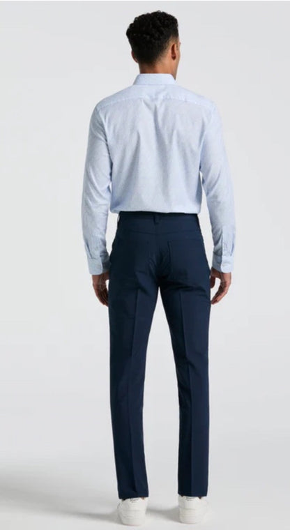 $85 Original Penguin Men’s Tech 5 Pocket Golf Trousers- Black Iris -Size 32W 32L