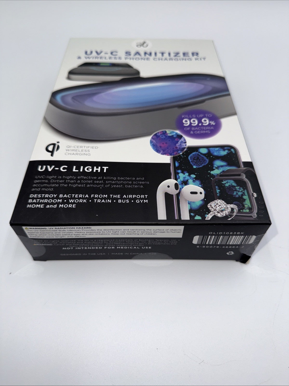 Southern Telecom~UV-C Sanitizer & Wireless Phone Charging Kit~ NEW in BOX/Manual