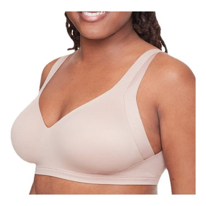 Warners No Side Back Smoothing Wireless Lined T-Shirt Bra RA2231A-Almond-Medium