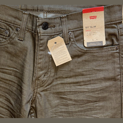 $69 Levi’s Men’s 511 Slim Fit Stretch Jeans- New Khaki - 29W x 30L- New Tags