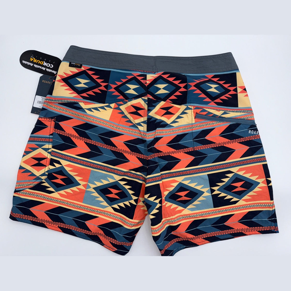 $85 Roark Men’s Boatman Boardshorts 17" Shorts- Fire Multi- Size: 36W-NEW