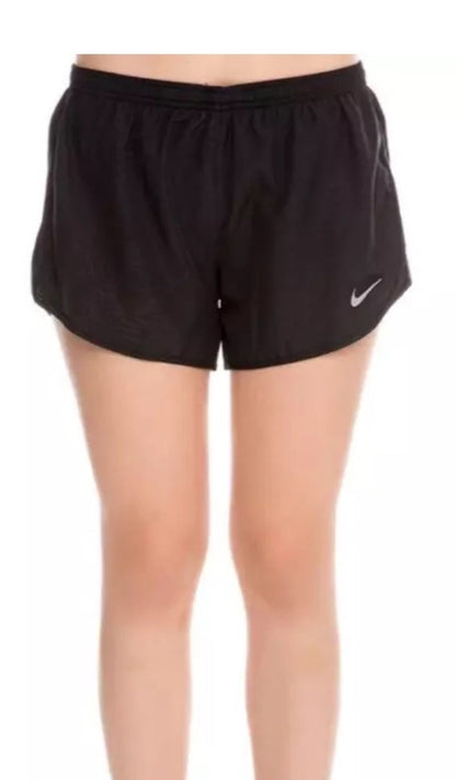Nike Women's 4" Tempo Modern Embossed Running Shorts (831281-010)-Black-Medium