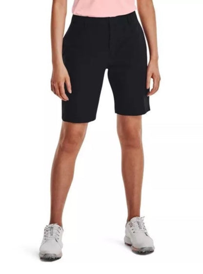 $75 Under Armour Women’s Links Golf 9” Shorts- Black - Size: 8 (30/32”W) - NEW