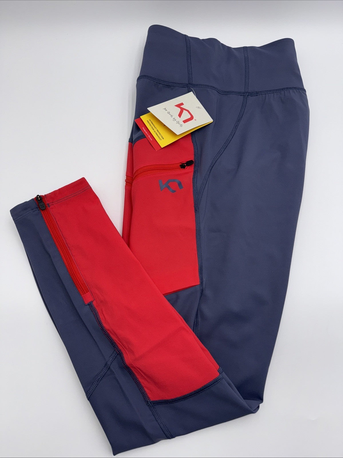 $120 Kari Traa Women's Ane Hiking Tights - Moon Purple/Red - Large - New Tag
