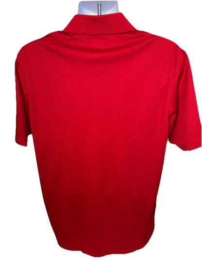 $70 Adidas Men’s Climalite Solid Golf Polo Shirt - Red - Medium - New Tag