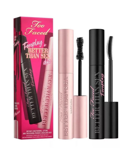 Too Faced Foreplay & Better Than Sex Duo | Long Lasting + Volumizing, 0.27 Fl...