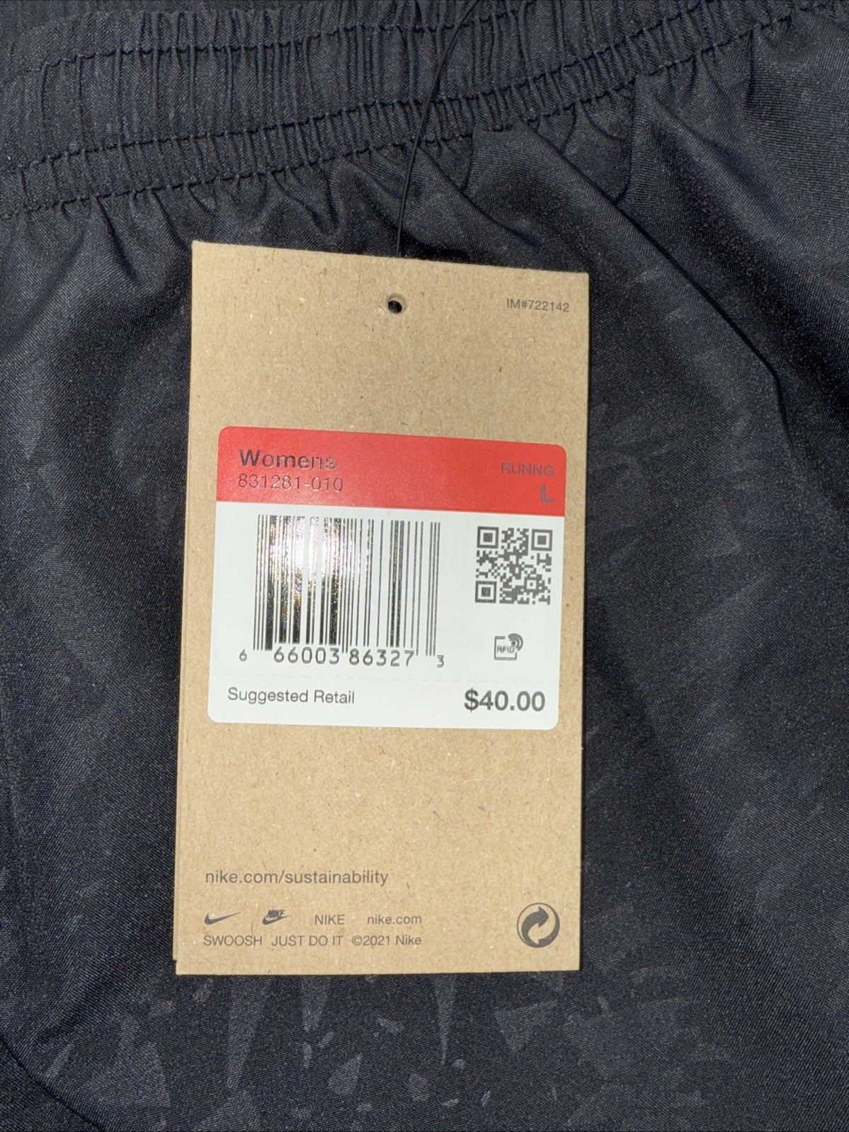 Nike Women's 4" Tempo Modern Embossed Running Shorts (831281-010)-Black-Large