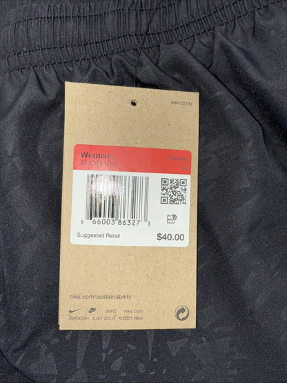 Nike Women's 4" Tempo Modern Embossed Running Shorts (831281-010)-Black-Large