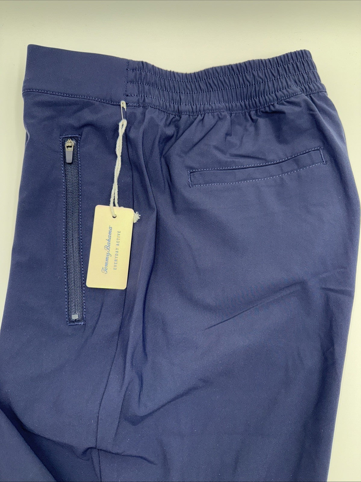 $98 Tommy Bahama Active Lightweight Stretch Pull On Pants-Navy - Medium -New Tag