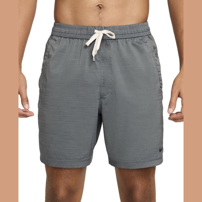 Nike Men's Form Dri-FIT 7" Unlined Versatile Shorts- Smoke Grey- Large