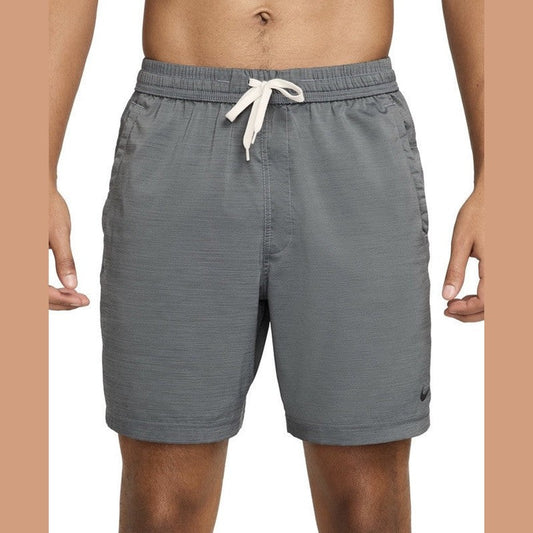 Nike Men's Form Dri-FIT 7" Unlined Versatile Shorts- Smoke Grey- Large