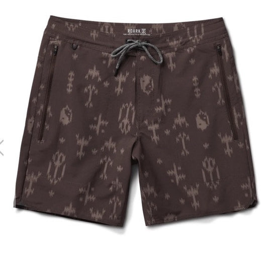 $75 Roark Men’s Layover Trail 3.0 Hybrid Shorts - Coffee - Size: 32W- New Tags