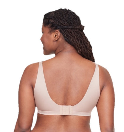 Warners No Side Back Smoothing Wireless Lined T-Shirt Bra RA2231A-Almond-Medium