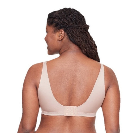 Warners No Side Back Smoothing Wireless Lined T-Shirt Bra RA2231A-Almond-Medium