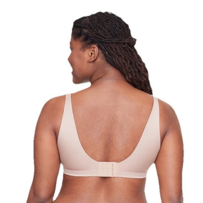 Warners No Side Back Smoothing Wireless Lined T-Shirt Bra RA2231A-Almond-Medium