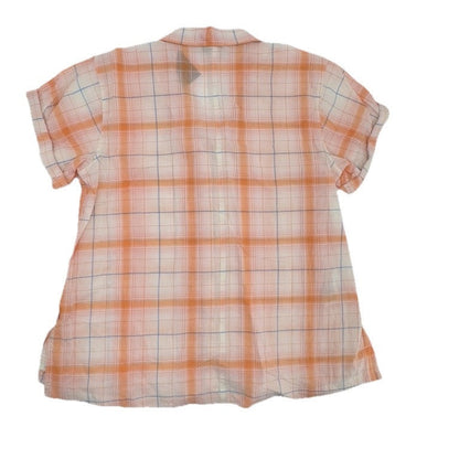 Eddie Bauer Women’s Packable Camp Short Sleeve Shirt- Melon-Small