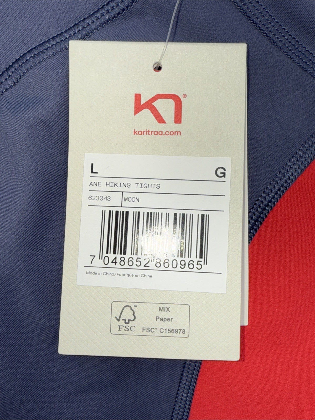 $120 Kari Traa Women's Ane Hiking Tights - Moon Purple/Red - Large - New Tag