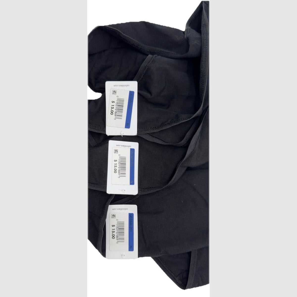 3 Pair Calvin Klein Women’s Bikini Panty QD3644- Black - XLarge