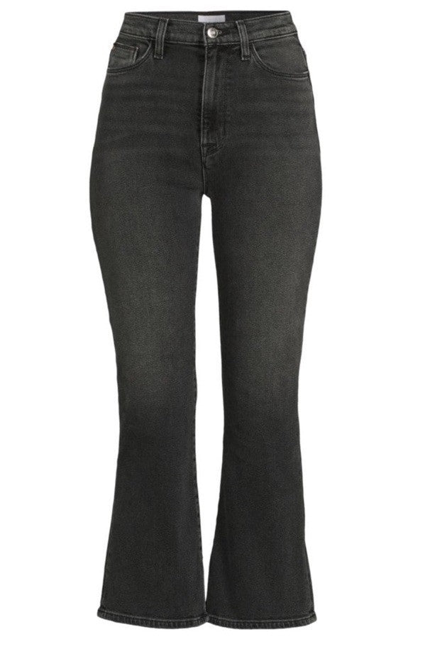 $245 Hudson Jeans Women’s-Blair Mid Rise Cropped Bootcut Jeans- Black- Size 31