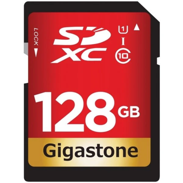 Lot Of 2 X Gigastone 128GB SD Card Class 10 SDXC Memory Card High Speed Video